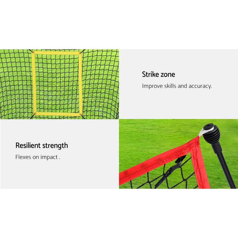 Danoz Direct - Everfit 7ft Baseball Net Pitching Kit with Stand Softball Training Aid Sports