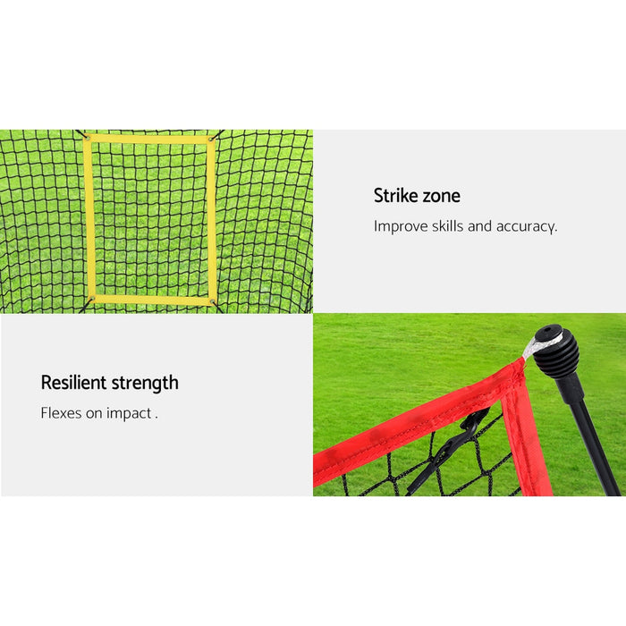 Danoz Direct - Everfit 7ft Baseball Net Pitching Kit with Stand Softball�Training Aid Sports