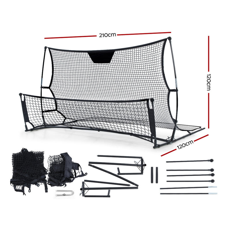 Danoz Direct - Everfit 2.1m Football Soccer Net Portable Goal Net Rebounder Sports Training