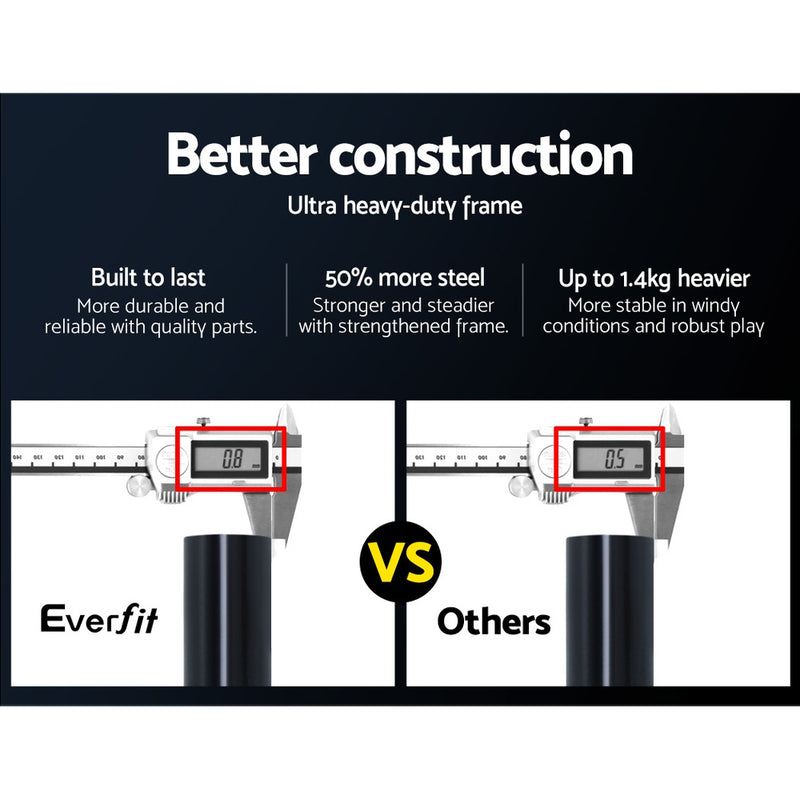 Danoz Direct - Everfit 2.4m Football Soccer Net Portable Goal Net Rebounder Sports Training