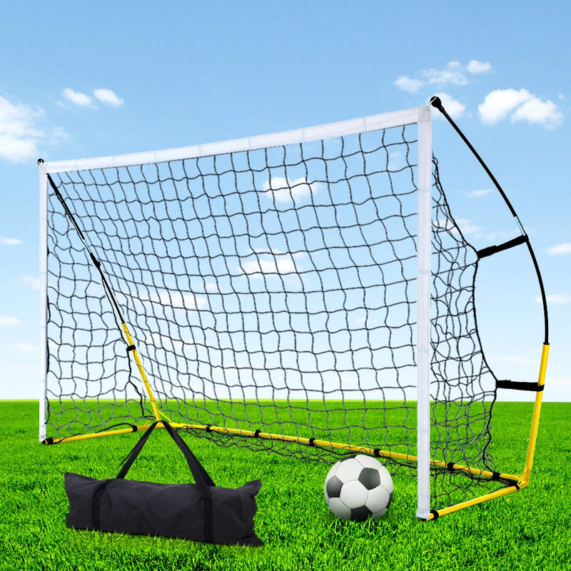 Danoz Direct - Everfit 2.4m Football Soccer Net Portable Goal Net Rebounder Sports Training