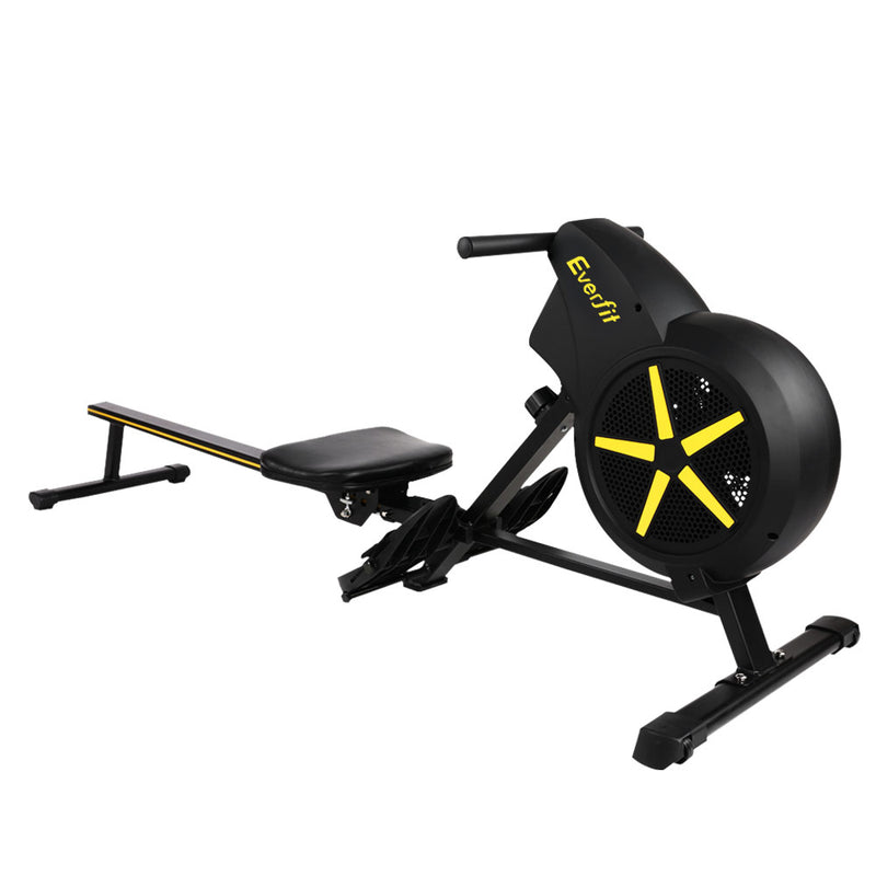 Danoz Fitness - Everfit Rowing Machine Air Rower Exercise Fitness Gym Home Cardio - Incl. Delivery