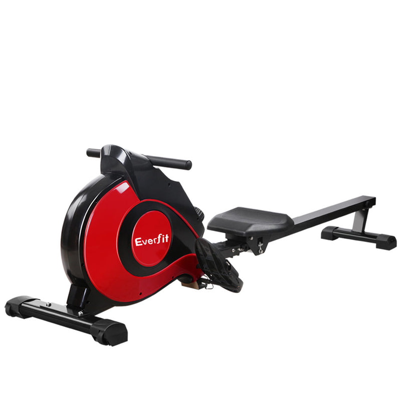 Danoz Fitness - Everfit Rowing Machine Rower Magnetic Resistance Exercise Gym Home Cardio Red - Free Postage!