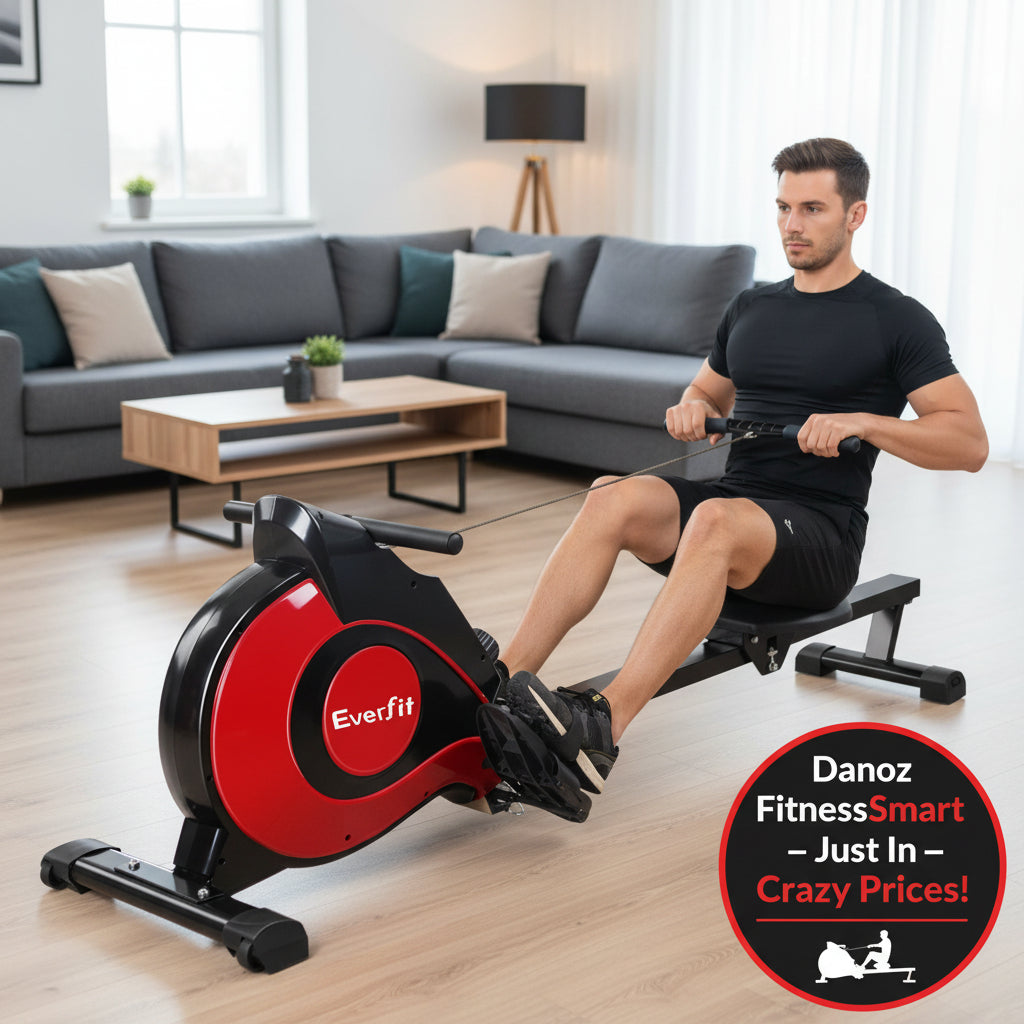 Danoz Fitness - Everfit Rowing Machine Rower Magnetic Resistance Exerc ...