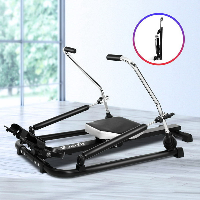 Danoz Fitness - Everfit Rowing Machine Rower Hydraulic Resistance Fitness Gym Home Cardio - Incl. Delivery