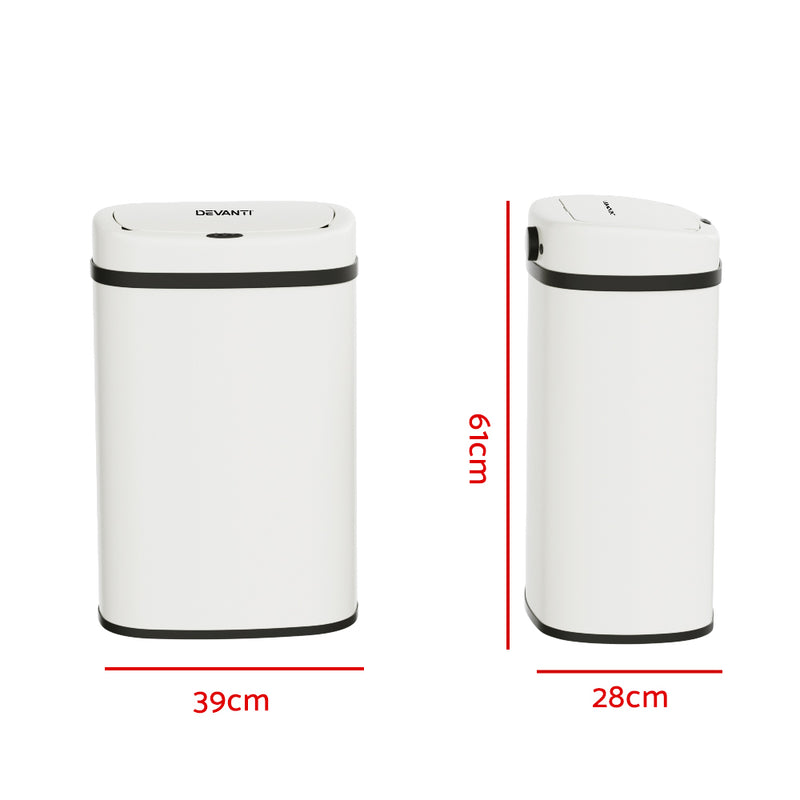 Danoz Direct - Devanti 50L Sensor Bin. This automatic, motion-sensing bin makes throwing away trash quick and effortless - Incl. Delivery