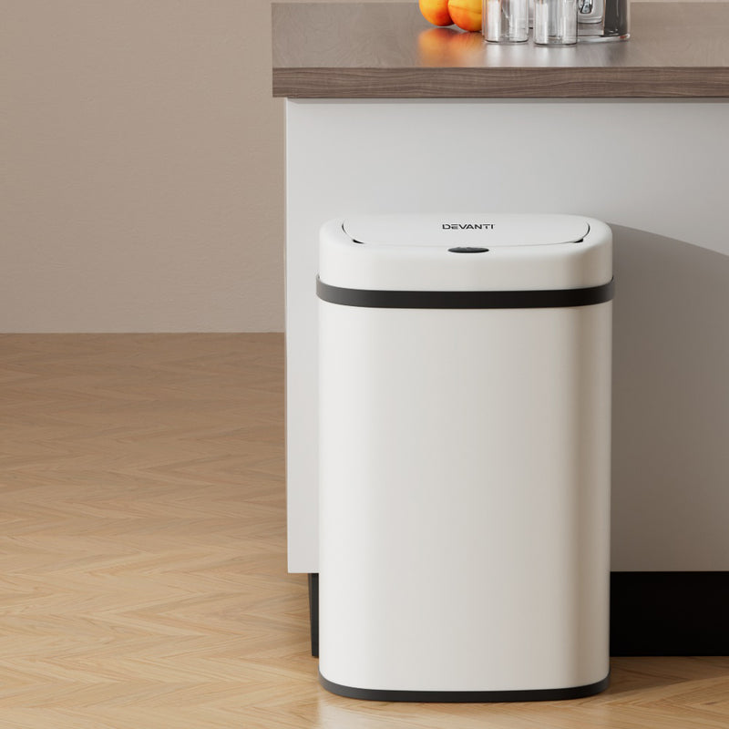 Danoz Direct - Devanti 50L Sensor Bin. This automatic, motion-sensing bin makes throwing away trash quick and effortless - Incl. Delivery