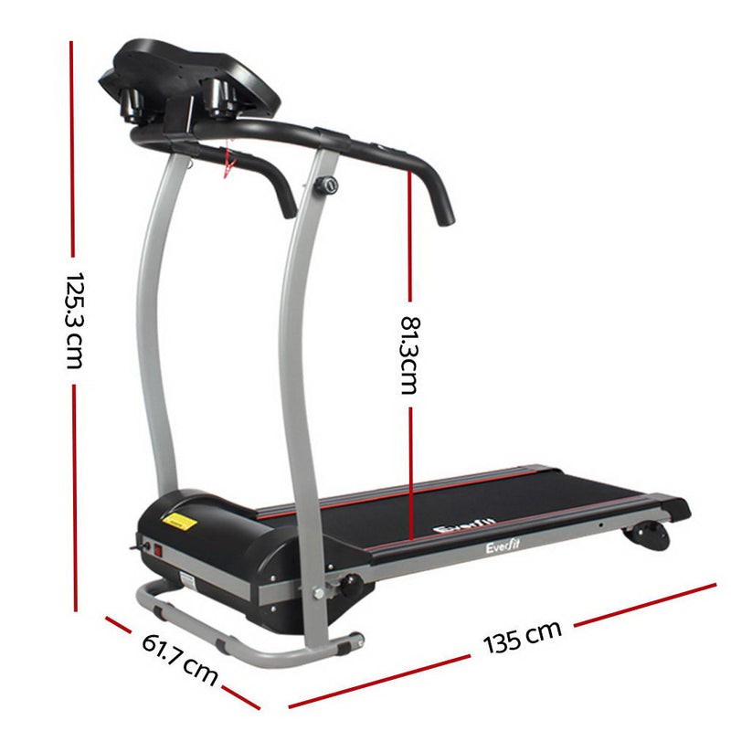 Danoz Fitness - Everfit Treadmill Electric Home Gym Fitness Exercise Machine Foldable 360mm - Incl. Delivery