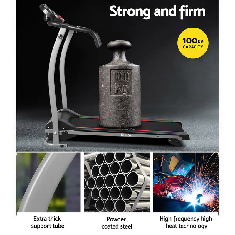 Danoz Fitness - Everfit Treadmill Electric Home Gym Fitness Exercise Machine Foldable 360mm - Incl. Delivery