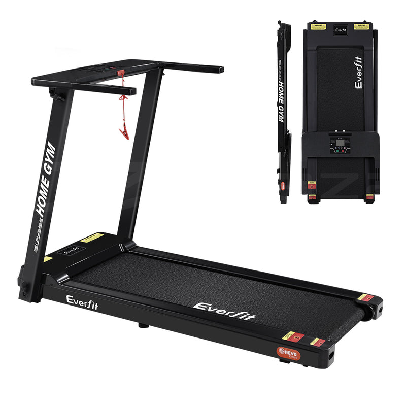 Danoz Fitness - Everfit Treadmill Electric Home Gym Fitness Exercise Fully Foldable 420mm Black - Incl. Delivery