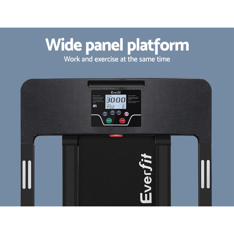 Danoz Fitness - Everfit Treadmill Electric Home Gym Fitness Exercise Fully Foldable 420mm Black - Incl. Delivery