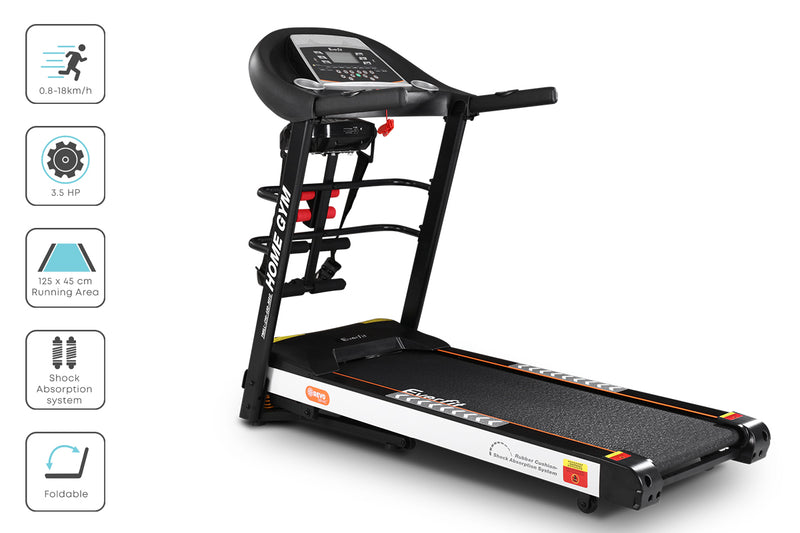 Danoz Fitness - Everfit Treadmill Electric Home Gym Fitness Exercise Machine w/ Massager 450mm - Incl. Delivery