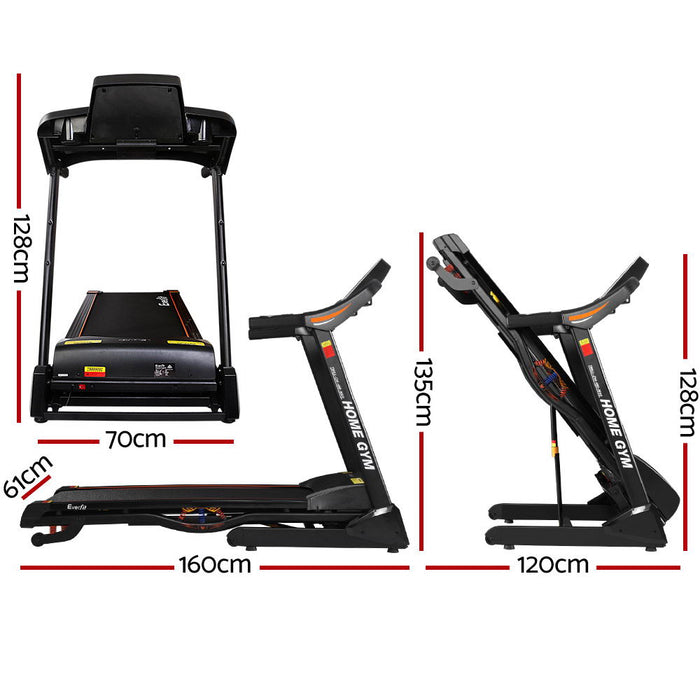 Danoz Fitness - Everfit Treadmill Electric Auto Incline Home Gym Fitness Exercise Machine 480mm - Free Postage