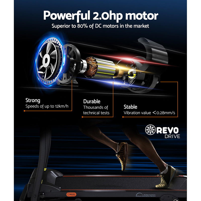 Take your fitness journey to the next level with Danoz Fitness - Everfit Treadmill Electric Home Gym Fitness Exercise Machine - Incl Delivery