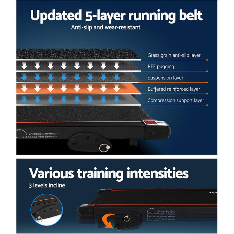 Take your fitness journey to the next level with Danoz Fitness - Everfit Treadmill Electric Home Gym Fitness Exercise Machine - Incl Delivery