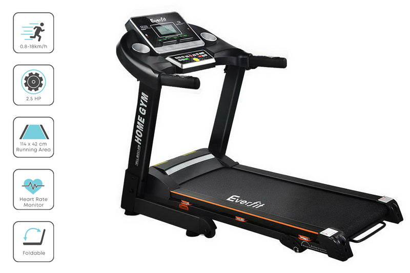 Danoz Fitness - Everfit Treadmill Electric Home Gym Fitness Exercise Machine Hydraulic 420mm