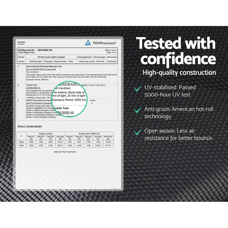 Danoz Sports - Everfit 4.5FT Trampoline for Kids w/ Enclosure Safety Net Rebounder Gift Orange - Incl. Delivery