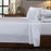 Danoz Direct -  Royal Comfort 250TC Organic 100% Cotton Sheet Set 4 Piece Luxury Hotel Style - Double - White