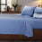 Danoz Direct -  Royal Comfort 250TC Organic 100% Cotton Sheet Set 4 Piece Luxury Hotel Style - Double - Indigo