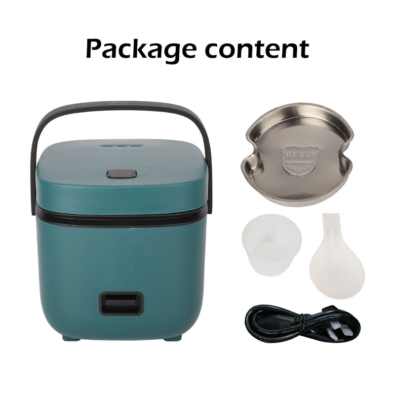 Danoz Kitchen 🧑‍🍳🥘 Super Offer - 1.2L Mini Rice Cooker Travel Small Non-stick Pot For Soup Rice Stews