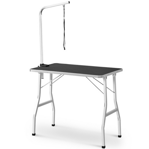 Danoz Direct - Floofi Pet Grooming Table 90cm Single Pole (Black) FI-GT-100-LZ