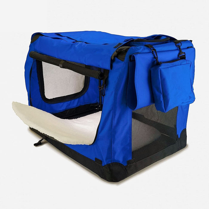 Danoz Direct - FLOOFI Portable Pet Carrier-Model 1-XL Size (Blue) FI-PC-147-KPT
