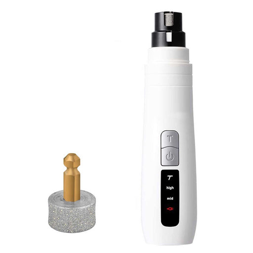 Danoz Direct - Pet Nail Grinder Dog Cat Electric Trimmer Turbo USB Rechargeable Claw Filer N9