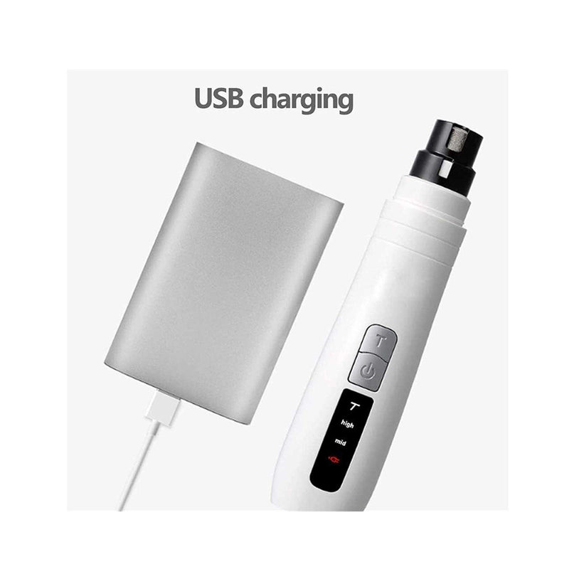 Danoz Pets - Pet Nail Grinder Dog🐶 Cat Electric Trimmer Turbo USB Rechargeable Claw Filer N9