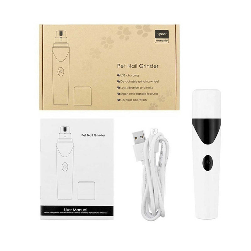 Danoz Pets - Pet Nail Grinder Dog🐶 Cat Electric Trimmer Rechargeable Clipper Claw Filer N8