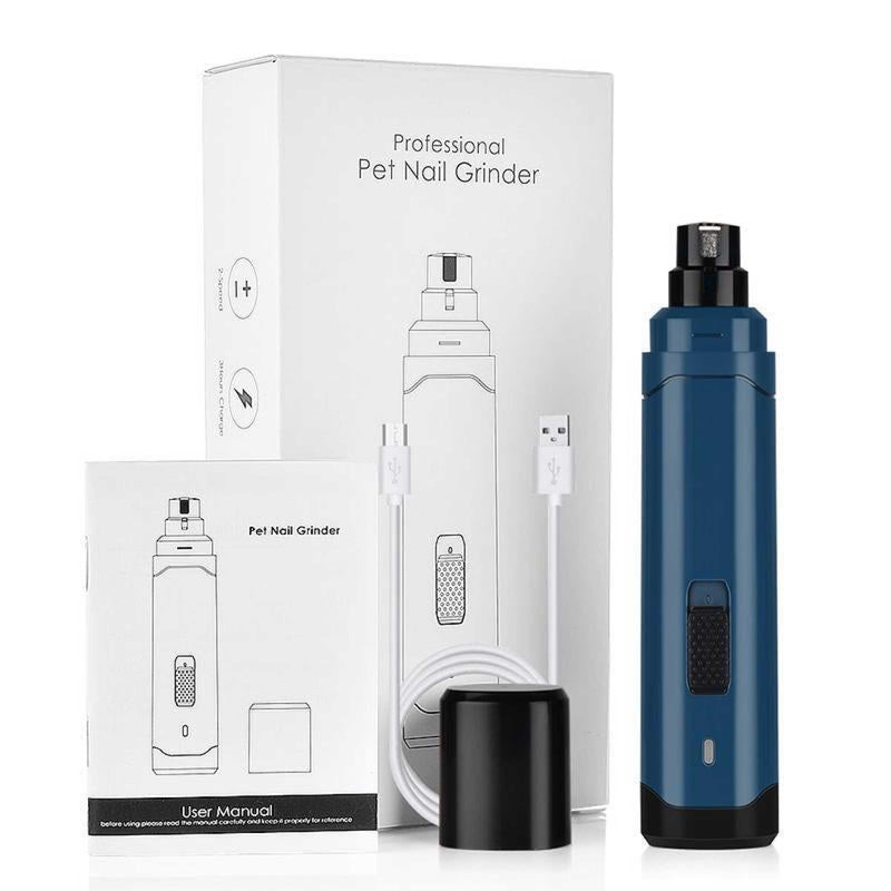 Danoz Pets - LED Light Pet Nail Grinder Dog🐶 Cat Electric Trimmer 2 Speed Rechargeable Filer