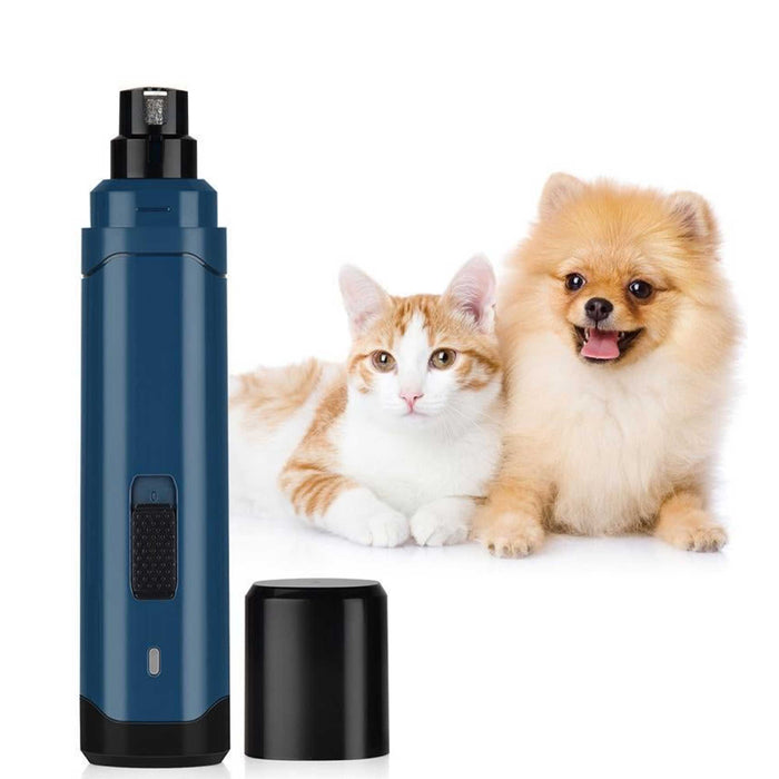 Danoz Direct - LED Light Pet Nail Grinder Dog Cat Electric Trimmer 2 Speed Rechargeable Filer