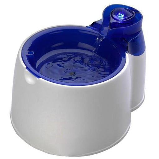 Danoz Direct - 2L Fountain Fresh Pet Water Filter Bowl - Interactive Dog Cat Purifier