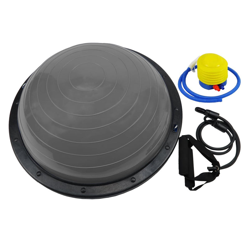 Danoz Direct -  Powertrain Fitness Yoga Ball Home Gym Workout Balance Trainer Grey