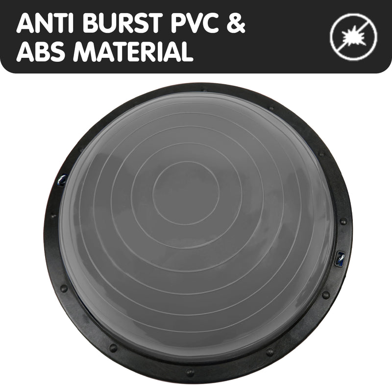 Danoz Direct -  Powertrain Fitness Yoga Ball Home Gym Workout Balance Trainer Grey