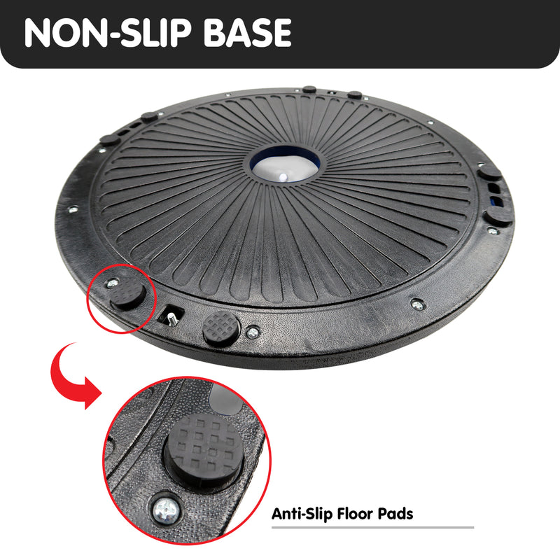 Danoz Direct -  Powertrain Fitness Yoga Ball Home Gym Workout Balance Trainer Grey