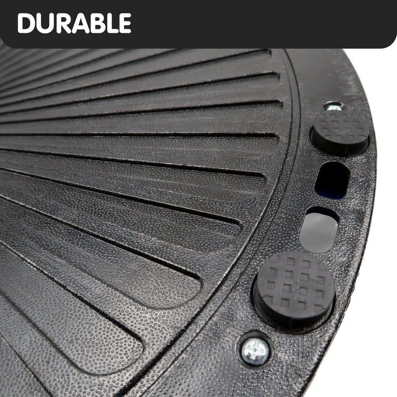 Danoz Direct -  Powertrain Fitness Yoga Ball Home Gym Workout Balance Trainer Grey