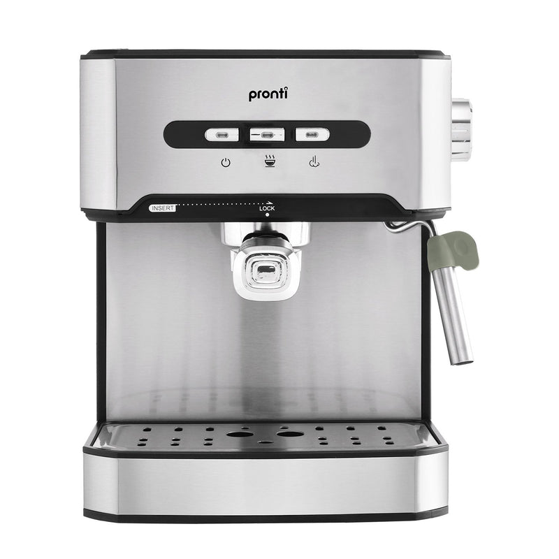 Danoz Direct - Pronti 1.6L Automatic Coffee Espresso Machine with Steam Frother