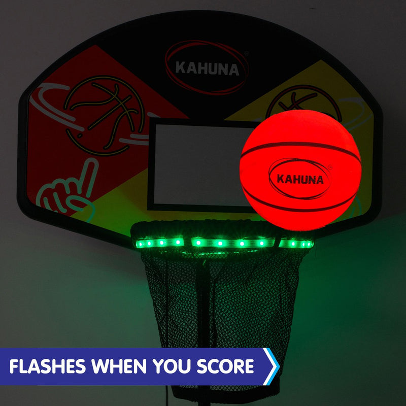 Danoz Sports - Kahuna Trampoline Led Basketball Hoop Set With Light-up Ball - Incl. Delivery