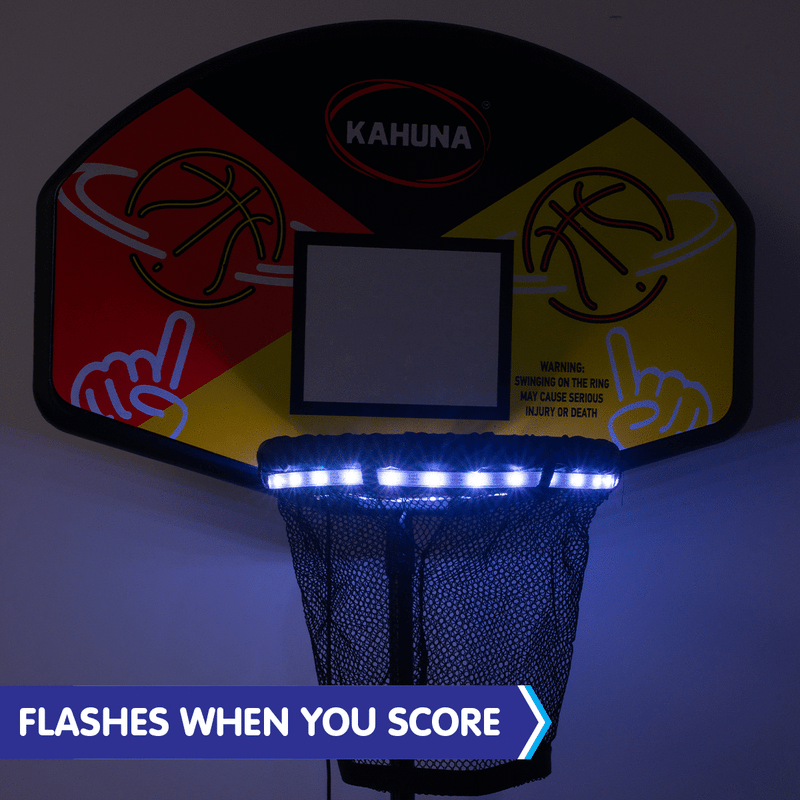 Danoz Sports - Kahuna Trampoline Led Basketball Hoop Set With Light-up Ball - Incl. Delivery