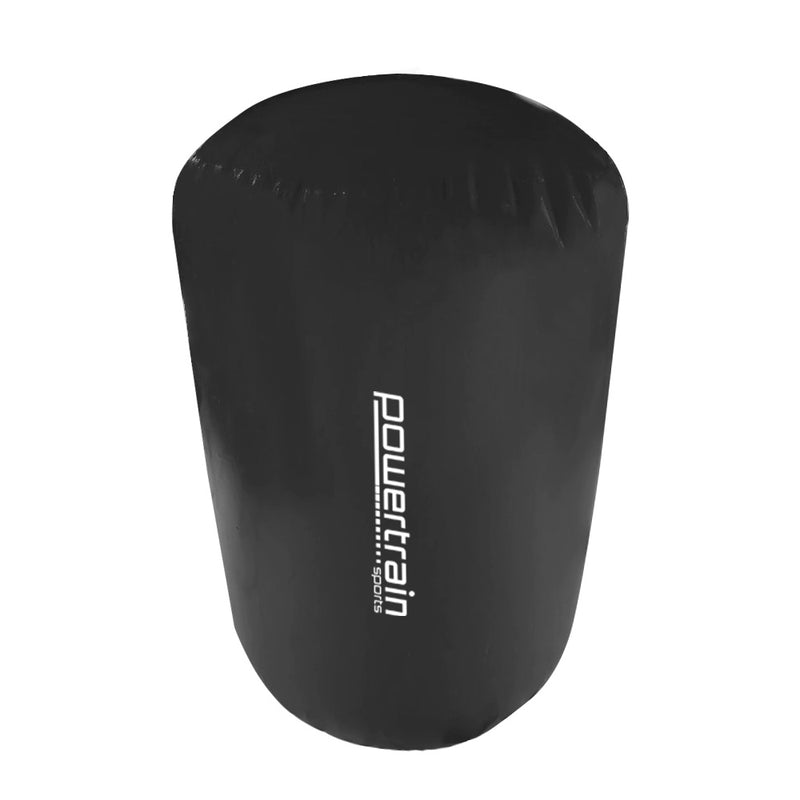 Danoz Direct -  Powertrain Sports Inflatable Gymnastics Air Barrel Exercise Roller 120 x 75cm - Black