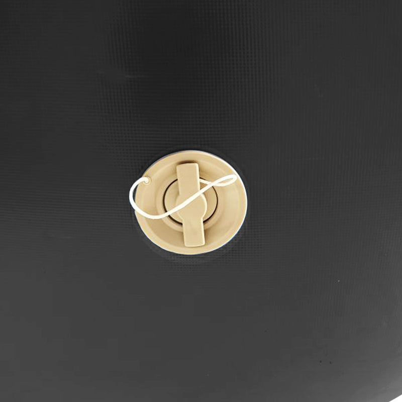 Danoz Direct -  Powertrain Sports Inflatable Gymnastics Air Barrel Exercise Roller 120 x 75cm - Black