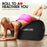 Danoz Direct -  Powertrain Sports Inflatable Gymnastics Air Barrel Exercise Roller 120 x 75cm - Black