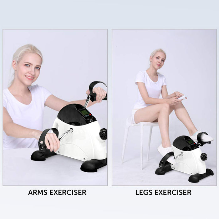 Experience the effectiveness of at-home leg exercises with this mini bike pedal exerciser from Danoz Direct - Free Delivery