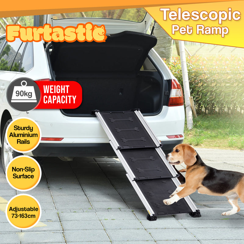 Danoz Direct - Furtastic Heavy-Duty Aluminium Telescopic Pet Ramp