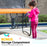 Danoz Direct -  Kahuna 8ft Trampoline Kahuna With Spring Mat Pad Net Outdoor - Orange