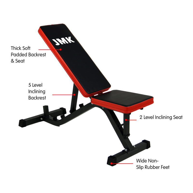 Danoz Direct -  Powertrain Adjustable Incline Decline Home Gym Bench