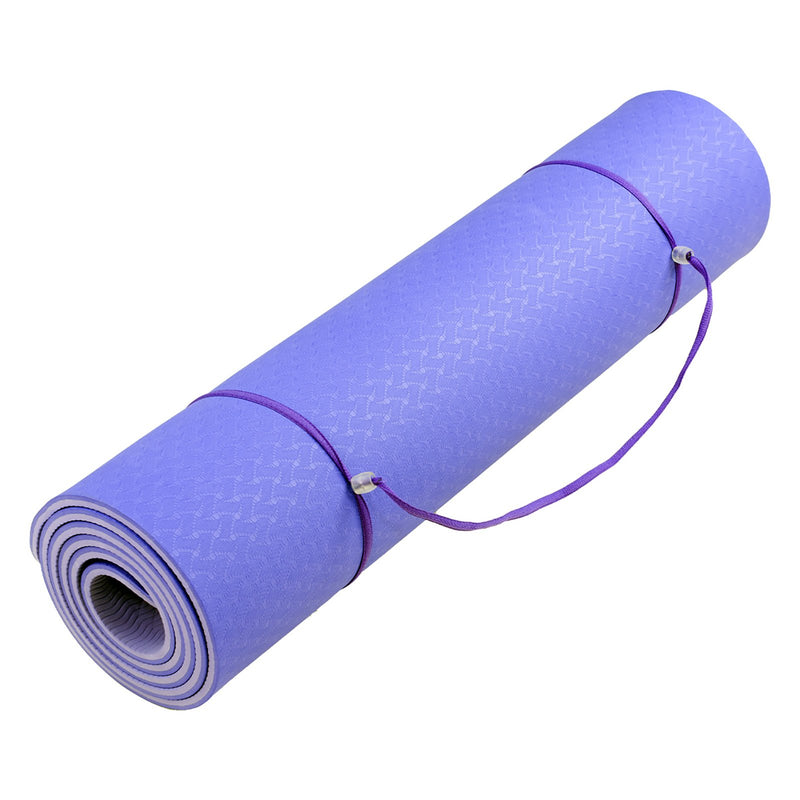 Danoz Direct -  Powertrain Eco-Friendly TPE Pilates Exercise Yoga Mat 8mm - Light Purple