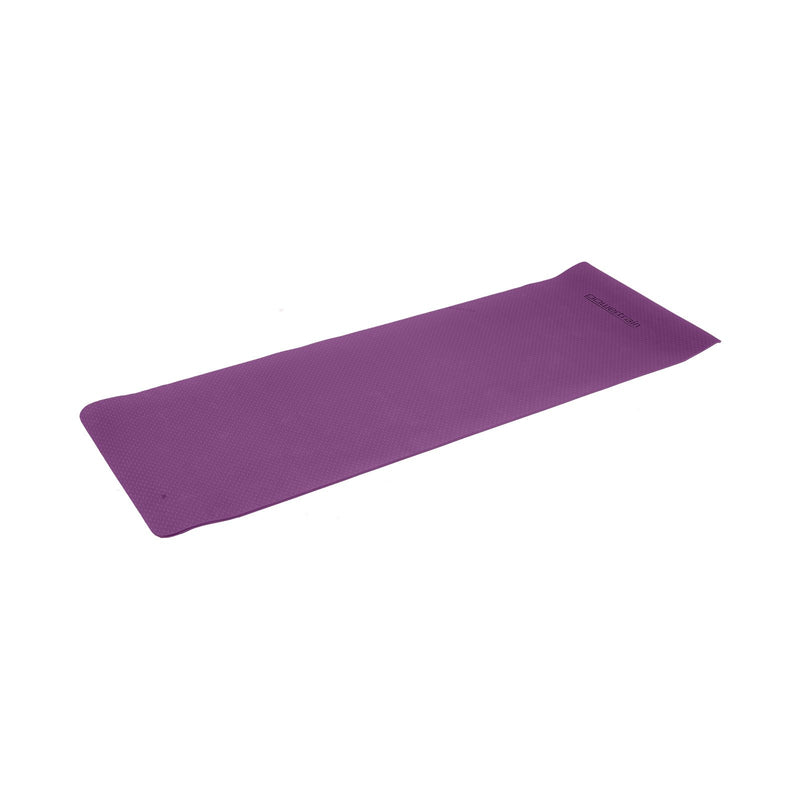 Danoz Direct -  Powertrain Eco-friendly Dual Layer 6mm Yoga Mat | Royal Purple | Non-slip Surface And Carry Strap