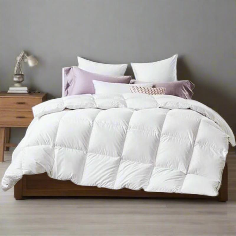 Danoz Direct -  80% Duck Down 20% Duck Feather Quilt - Super King - Super Quality -  Top of the Range