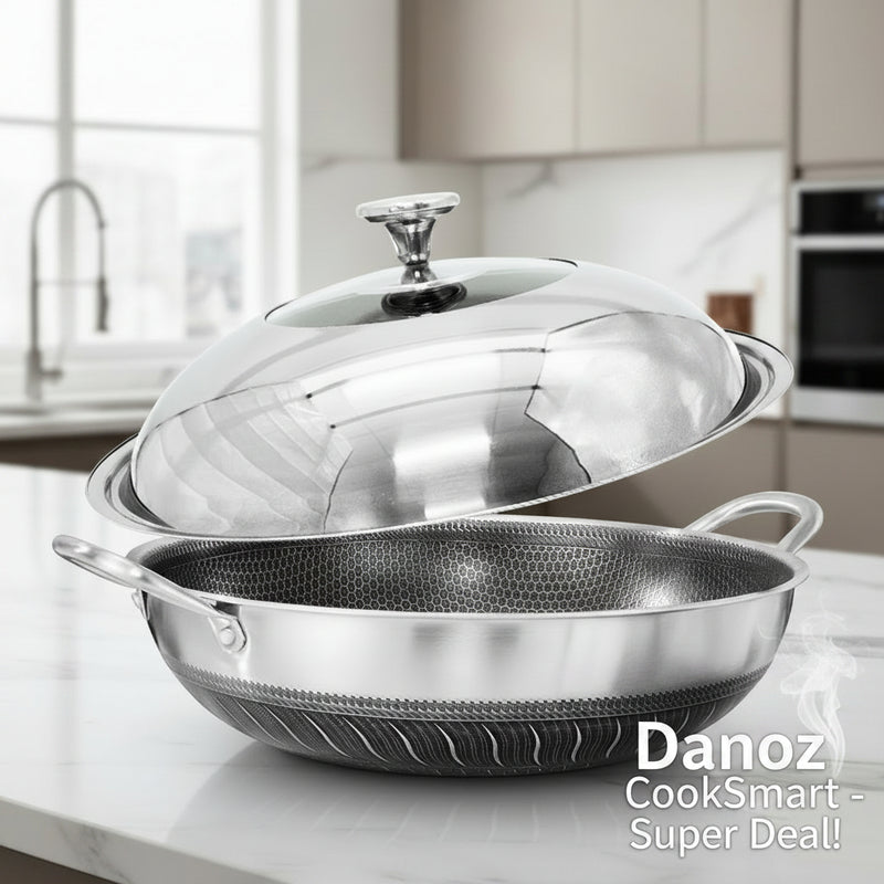 Danoz CookSmart wok with lid
